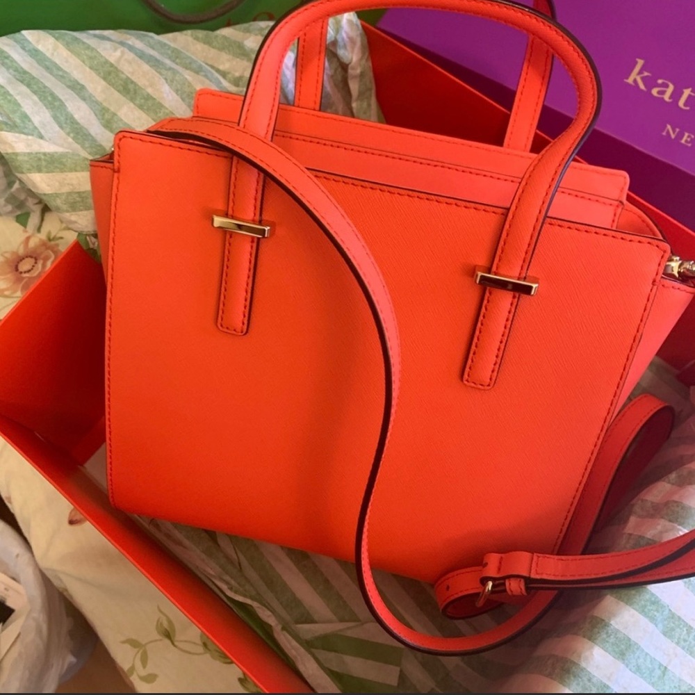SOLD Kate Spade Cedar Street Hayden Bright Papaya - Picture 7 of 12